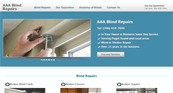 Desktop Screenshot of aaablindrepair.com